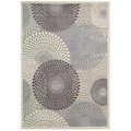 Nourison Nourison 11805 Graphic Illusions Area Rug Collection Grey 5 ft 3 in. x 7 ft 5 in. Rectangle 99446118059